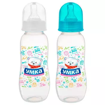 Бутылочка Умка 250мл классик с силиконовой соской от 3мес 870739