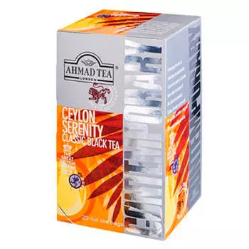 Чай ахмад 20пак*2г черный цейлон серенити
