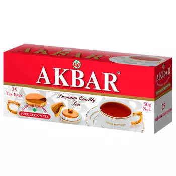 Чай Akbar 25пак черный цейлон лимитед эдишн