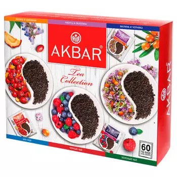 Чай Akbar 6*10пак ассорти