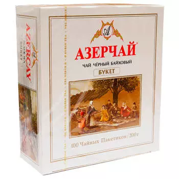 Чай Азерчай 100пак *2г черный букет