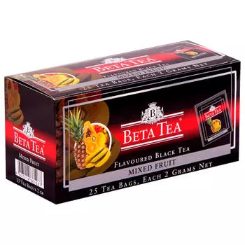 Чай Beta Tea 25пак*2г черный мультифрукт
