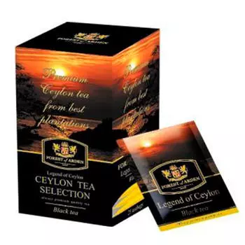 Чай черный Forest of Frden легенда цейлона 25 пакетиков по 2г