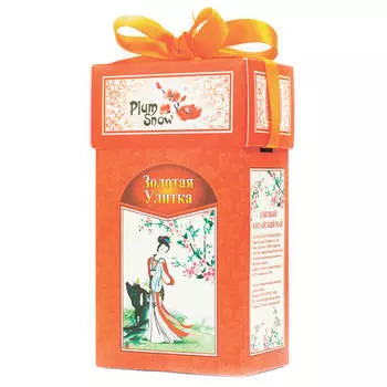 Чай черный Plum Snow золотая улитка 100г