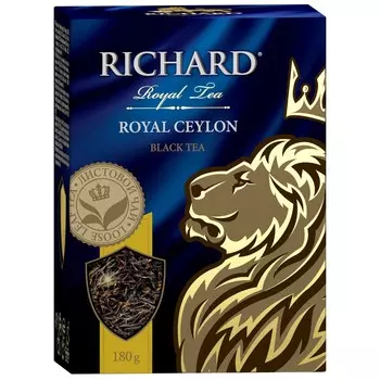 Чай чёрный Richard Royal Classic Royal Ceylon листовой цейлонский высший сорт 180г