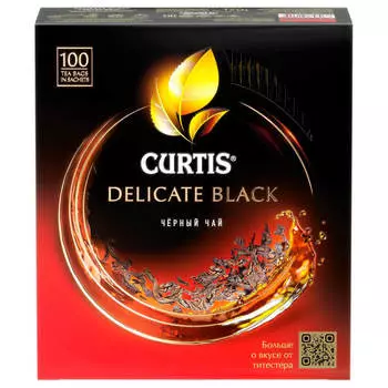 Чай Curtis 100пак*1,7г Delicate Black