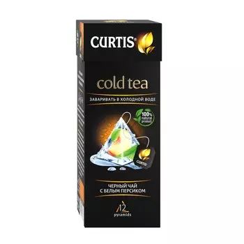 Чай Curtis 12пир*1,7г черный с белым персиком