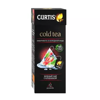 Чай Curtis 12пир*1,7г зеленый с клубникой