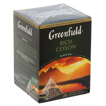 Чай Greenfield 20пир*2г черный Rich цейлонский