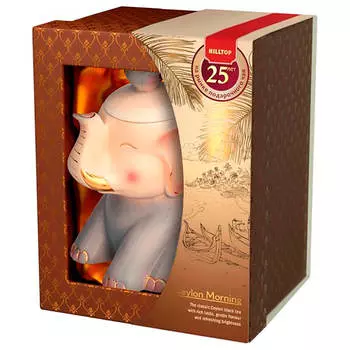 Чай Hilltop 100г керамическая чайница слон