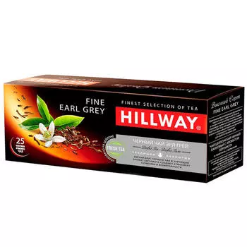 Чай хиллвей 25пак*2г файн эрл грей черный
