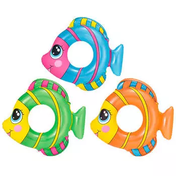 Круг надувной для плавания Bestway 81*76см рыбки 30473