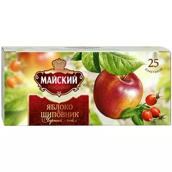 Чай Майский 25пак*1,5г яблоко-шиповник
