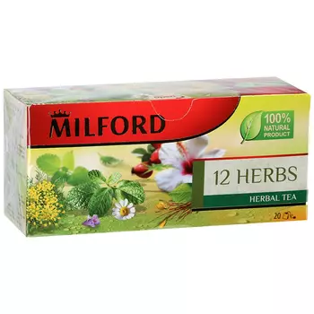 Чай Milford 20пак*2,25г 12 трав