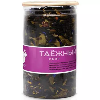 Чай пчк 90 г таежный сбор черный