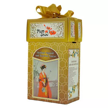 Чай Plum Snow 85г особый черный золотые типсы