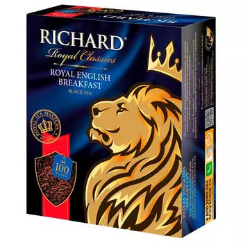 Чай Richаrd 100пак*2г роял инглиш брекфаст черный байховый