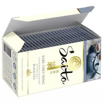 Чай саито 25пак*1,5г черный с ароматом бергамота