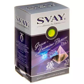 Чай свей 20пир*2г зелёный с жасмином