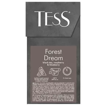 Чай Tess 20пир*1,8г форест дрим черный