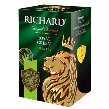 Чай зелёный Richard Royal Classic ROYAL GREEN листовой ский высший сорт 90г