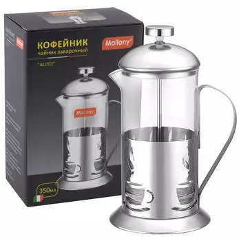 Чайник/кофейник 350 мл Mallony алито сталь 950149