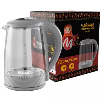 Чайник Матрёна ma-009 серый
