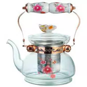 Чайник заварочный 1,2л цветы rn10012g-9038