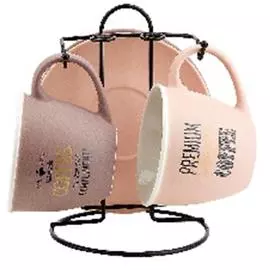 Чайный набор 4пр 2персоны 240мл ноувелли хоум хотфрэш металлическая подставка п/уп 2410055