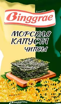 Чипсы бингрэ 40 г морская капуста