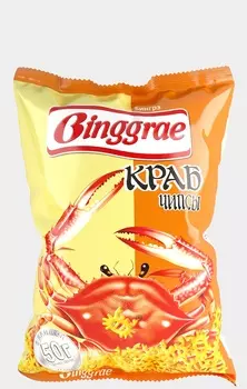 Чипсы бингрэ 50 г краб