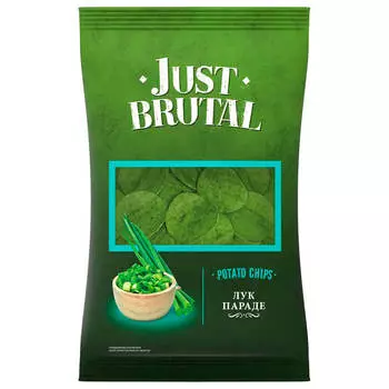 Чипсы джаст брутал 85 г лук параде