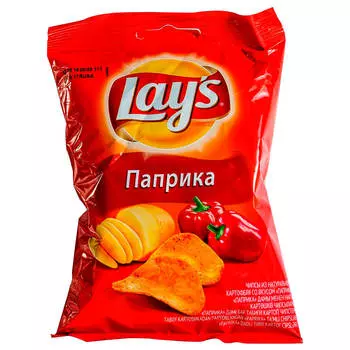 Чипсы Lay's 150г паприка