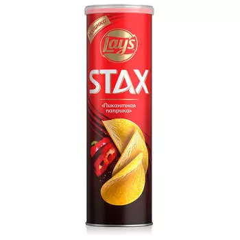 Чипсы Lay's Stax 140г паприка туба
