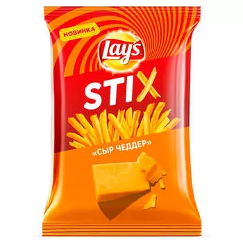 Чипсы Lay's Sticks 125г сыр чеддер