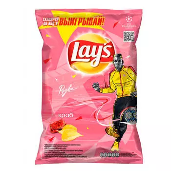 Чипсы Lays 90г краб
