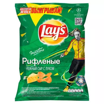Чипсы Lays 90г нежный сыр и лук
