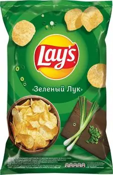 Чипсы лейс 140 г зеленый лук