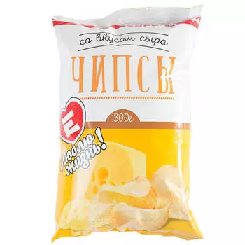 Чипсы Люблю Жизнь со вкусом сыра 300г