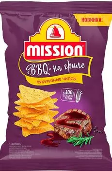 Чипсы миссион 90 г со вкусом барбекю