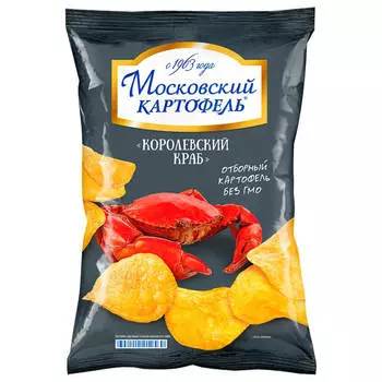 Чипсы Московский картофель 150 г королевский краб