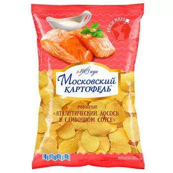 Чипсы Московский картофель 150 г лосось в сливочном соусе