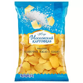 Чипсы Московский картофель 150 г сливочное масло с солью