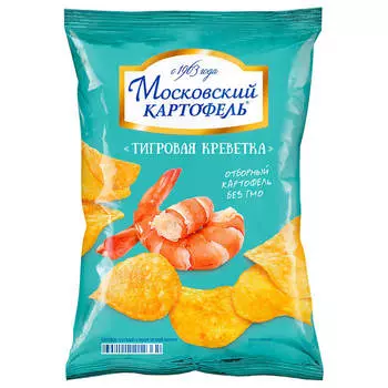 Чипсы Московский картофель 60 г тигровая креветка