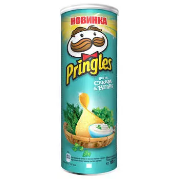 Чипсы Pringles 165г сметана и зелень