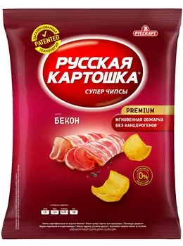 Чипсы русская картошка 140 г бекон