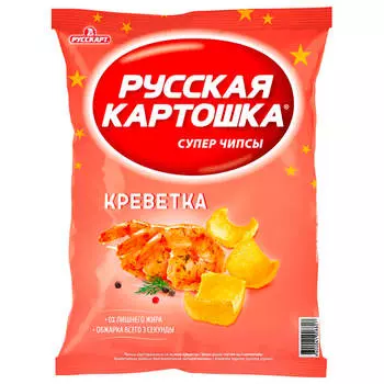 Чипсы Русская картошка 150г креветка