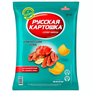 Чипсы русская картошка 200 г камчатский краб