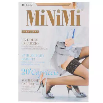 Чулки Minimi каприкио 20 ден неро р.s/m