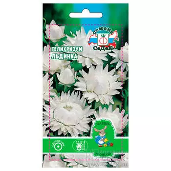 Цветы гелихризум льдинка белый 0,1г даёшь урожай